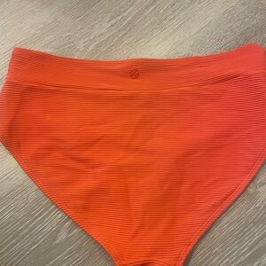 High-Waisted Orange Bikini Bottom